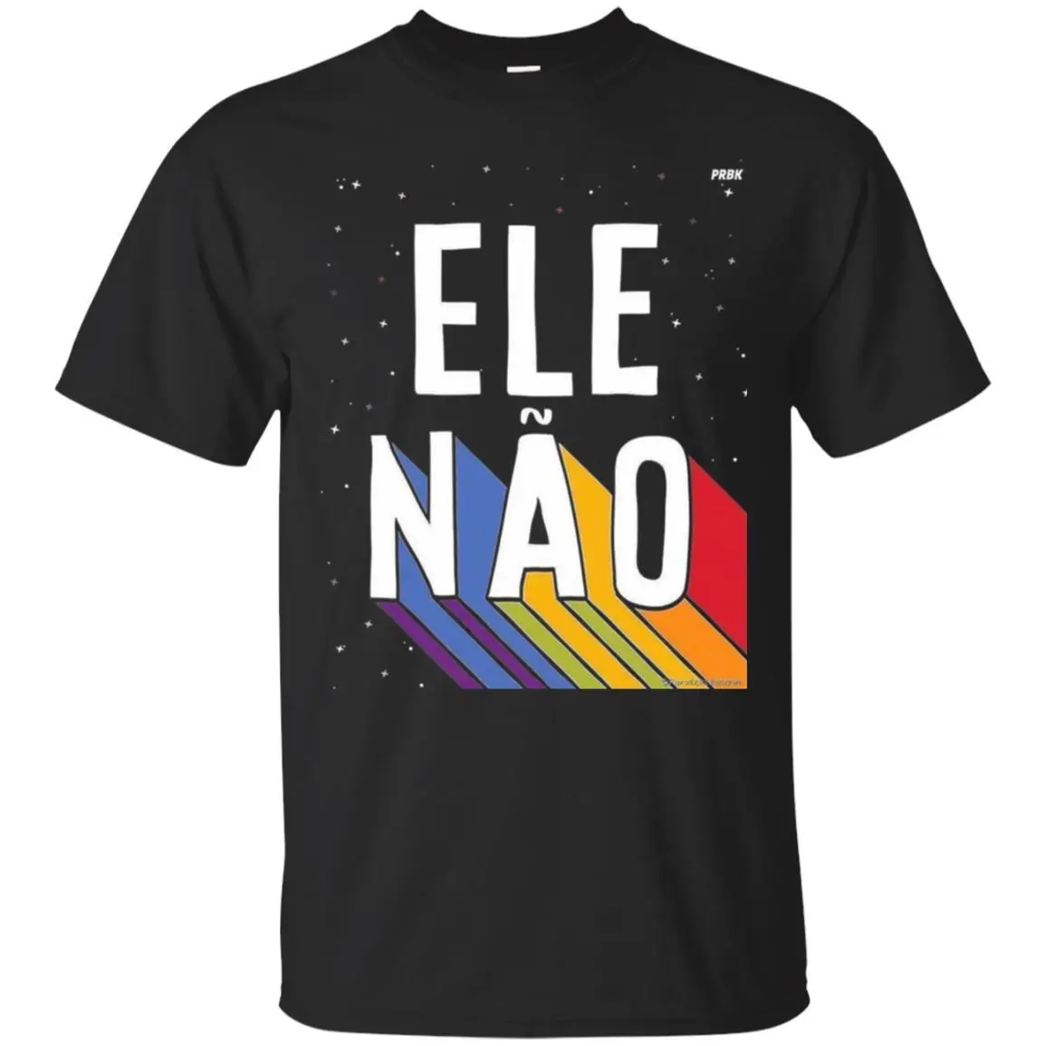 Черная футболка ELE NAO Бразилия против Bolsonaro Presidente 2018 крутая Повседневная с