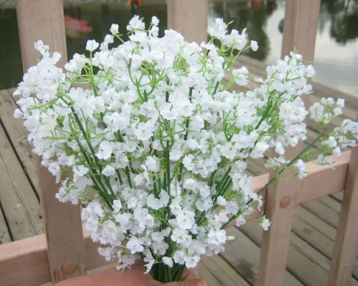 Высокое качество 100 шт./лот Gypsophila шелковые детские дышащие Искусственные цветы из
