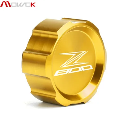 Rear Gold Новая мотоциклетная CNC Передняя и задняя Тормозная жидкость Cilinder мастер крышка резервуара для Kawasaki Z800 2013 - Цвет: Rear Gold