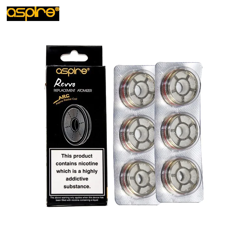 3 шт. до 9 Aspire ревво катушка 0 10-0.16ohm ARC Core голову для распылитель | Электроника