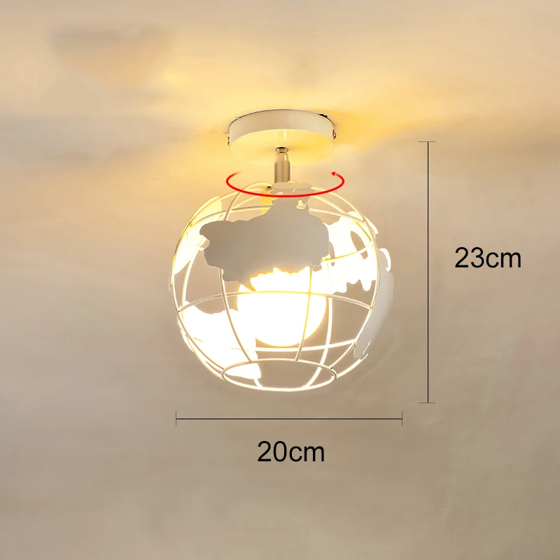 Type 13 no bulb Винтажный промышленный потолочный светильник с заподлицо, потолочный светильник, светодиодный, современный плафон, железный плафон для гостиной, коридора, балкона - Цвет корпуса: Type 13 no bulb