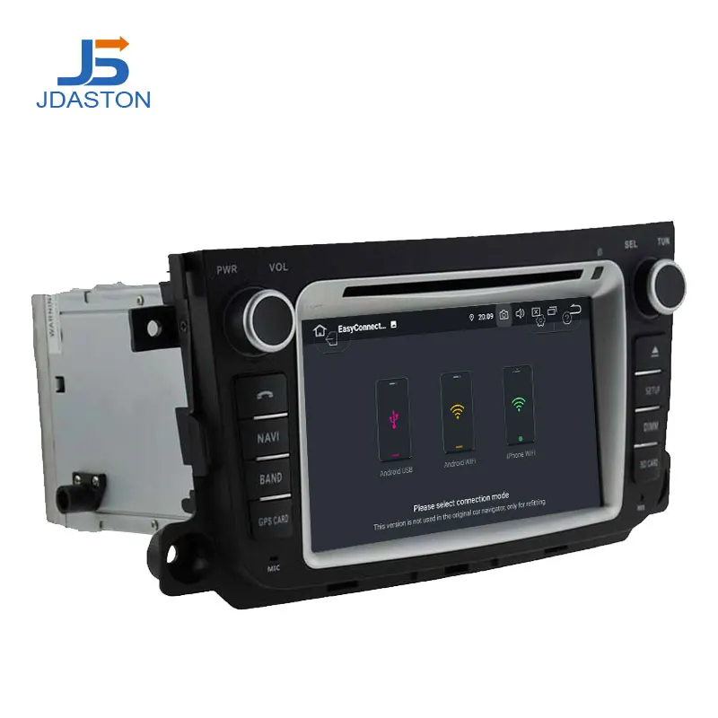 Автомобильный DVD плеер JDASTON Android 10 для Mercedes Benz Smart 2012 2013 2014 4 Гб + 64 ГБ 2 Din