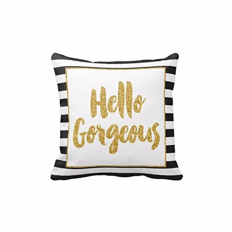 Золотой блестящий квадратный чехол для подушки домашний декор Cojin Housse de coussin Oct14 |