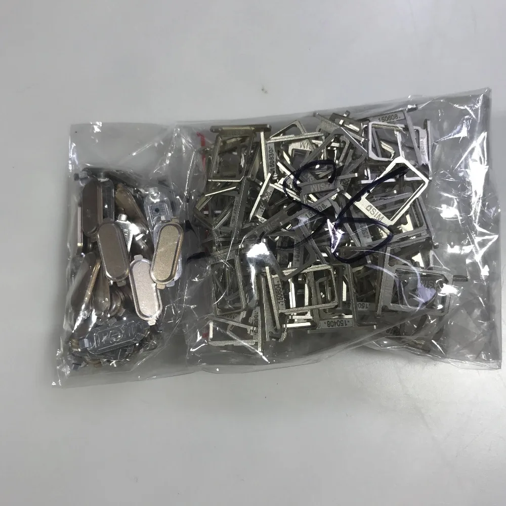 Оригинальная новая сенсорная кнопка Home наклейка и слот для карт Замена Samsung S6