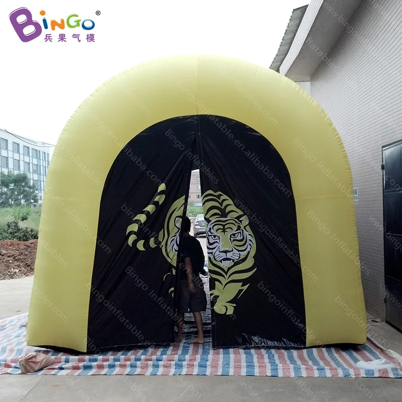 Personalized 7.2x3.5x3.5 meters inflatable football tunnel / tent inflatables tiger mascot toy tents | Игрушки и хобби