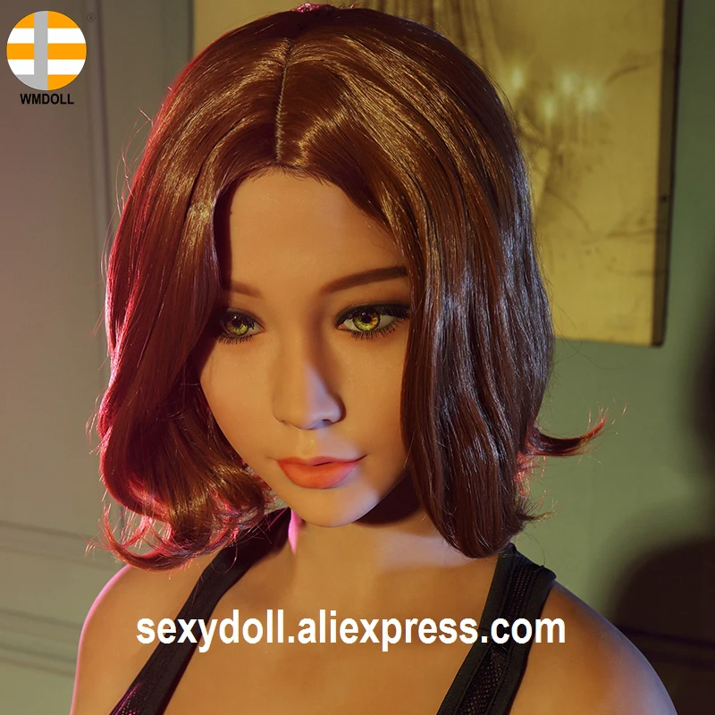 WMDOLL Новинка 70 # TPE Силиконовая секс кукла голова Реалистичная Сексуальная