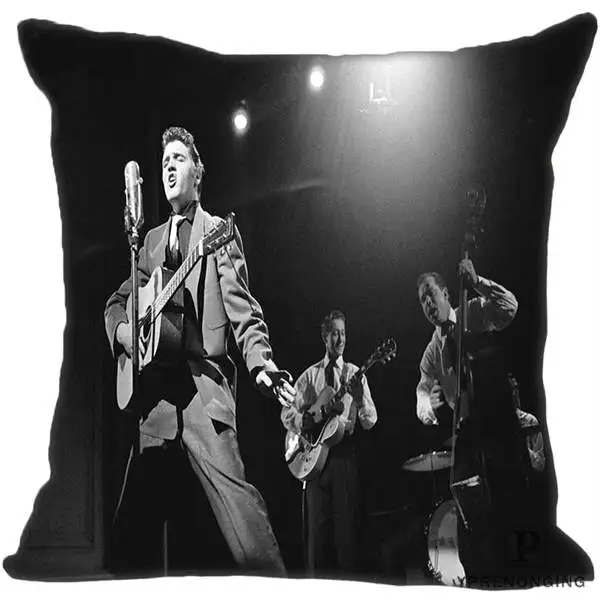 Square Pillowcases На Заказ Декоративная наволочка Элвис Пресли рок квадратная на молнии наволочка лучший подарок 35X35,40x40,45x45 см(одна сторона) 180516-30 - Цвет: Square Pillowcases