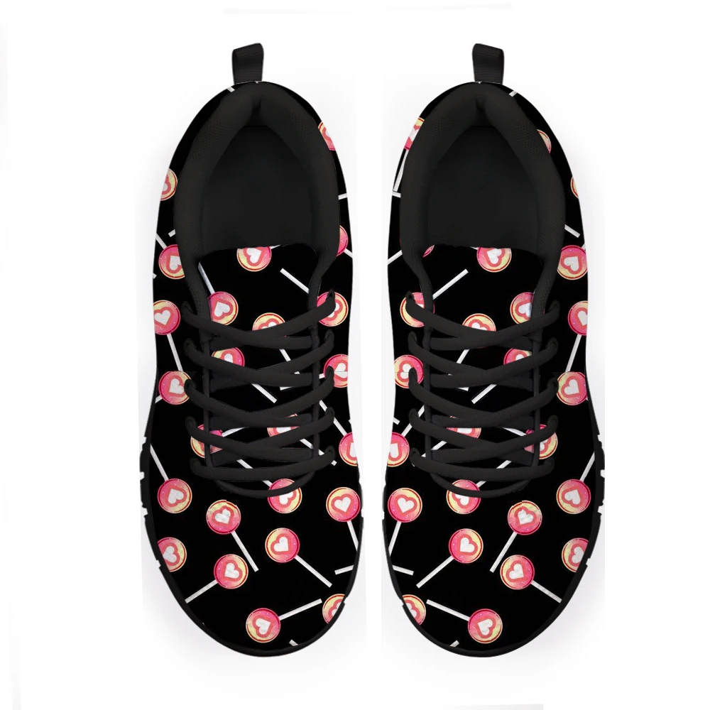 Женские сетчатые кроссовки Nopersonality черные повседневные дышащие на плоской