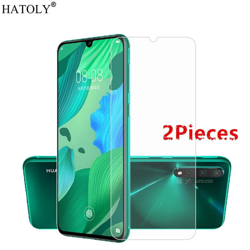Protector de pantalla de vidrio templado para Huawei Nova 5 Pro, pel&iacute;cula de vidrio 9H HD para tel&eacute;fono, vidrio para Huawei Nova 5 Pro, 2 uds.-0
