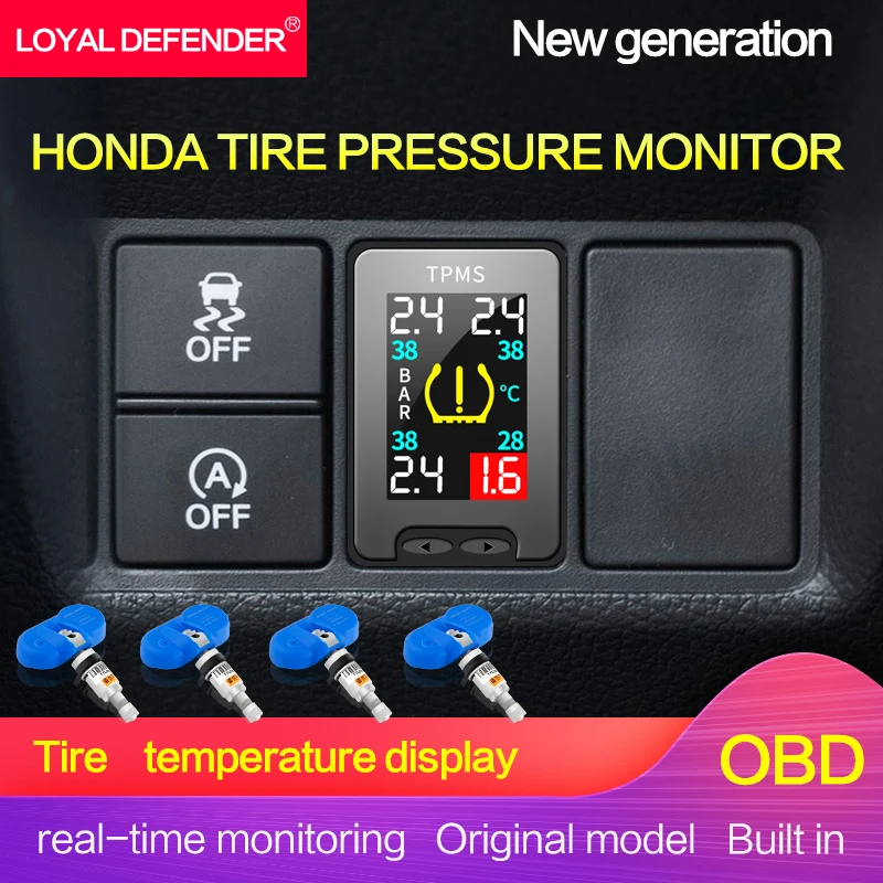 

OBD Tire Pressure Monitoring System OBD TPMS Easy Install for Honda