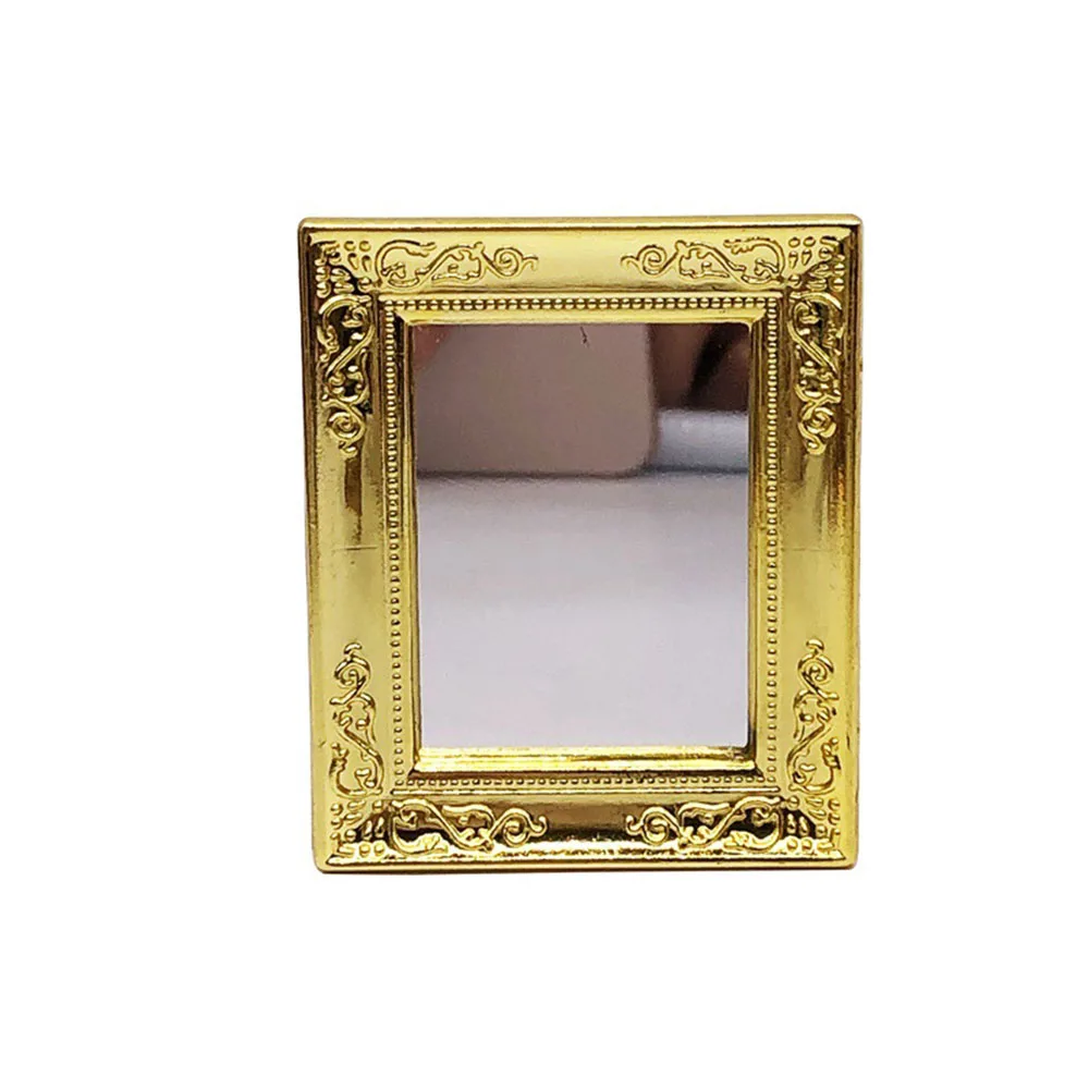 

Миниатюрные аксессуары для кукольного домика, модель мини-зеркала для имитации мебели в спальню, игрушка для украшения кукольного домика, 1/...