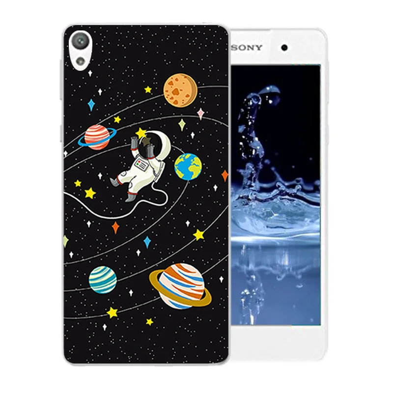Мягкий силиконовый чехол для телефона с ледяным узором Sony Xperia E5 f3311 f3313 задняя