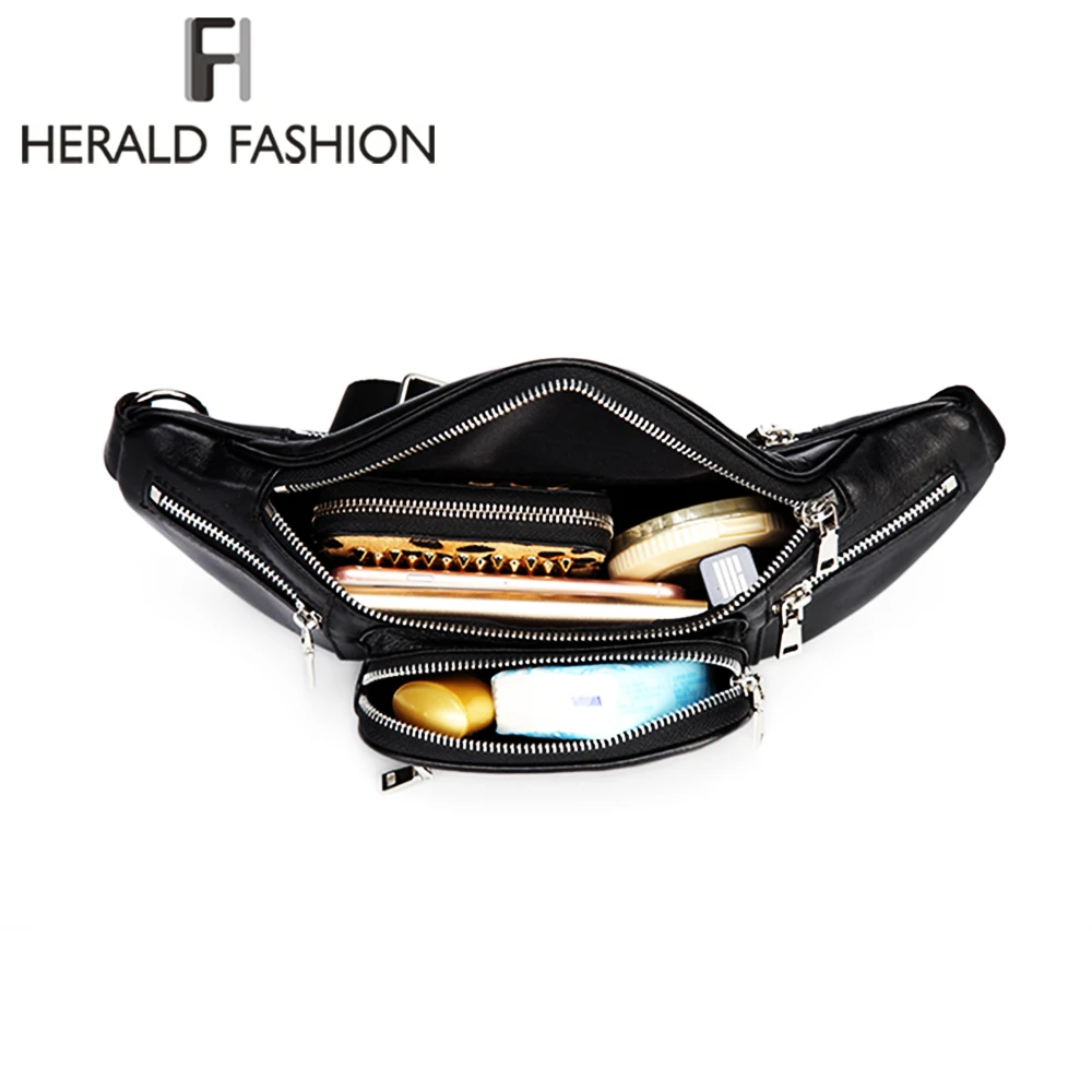 Многофункциональная поясная сумка Herald Fashion дорожная нагрудная сумочка из