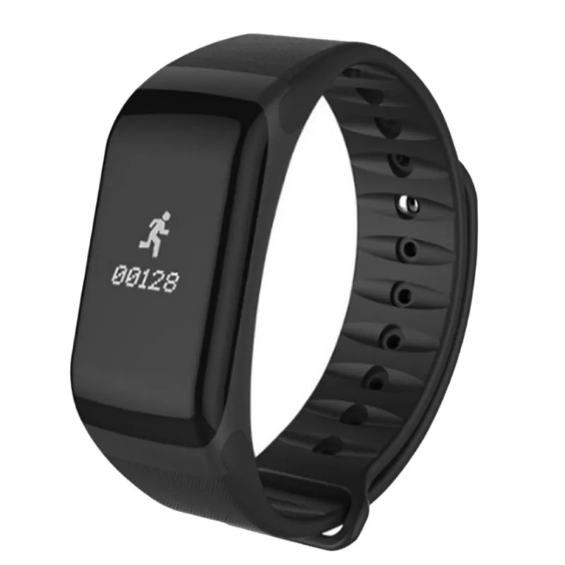 

F1 Color Screen Bracelet Smart Stepping Fitness Tracker Heart Rate Blood Pressure Monitor Smart Wristband Band