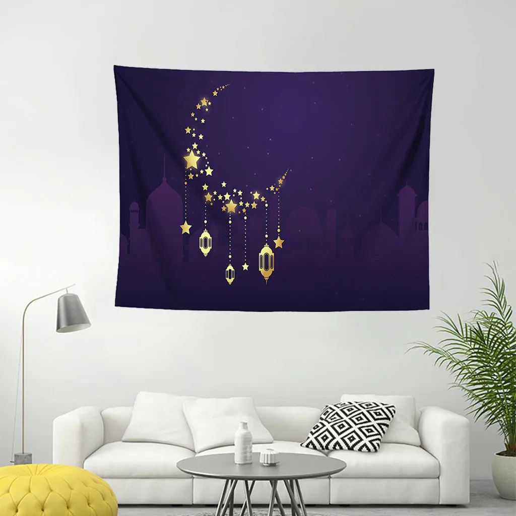 Muslim Ramadan wall hanging Printed tapestry decorative art Polyester Home Decor 130X150CM Textile Indoor Tapestry F300503 | Дом и сад