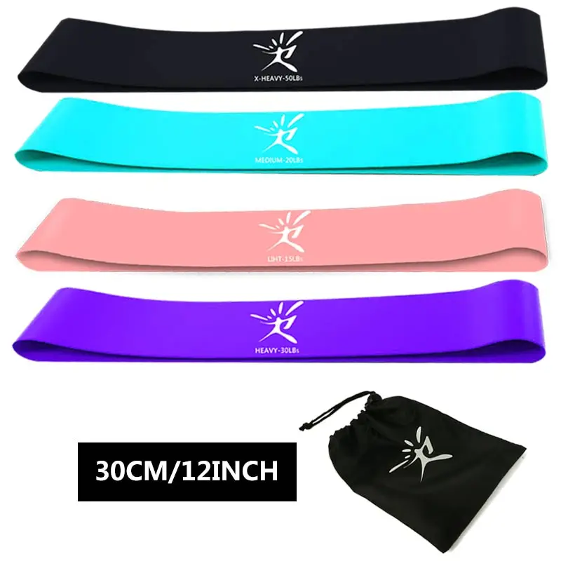 4pc set 5 Эластичная лента сопротивления для фитнеса, резинки, резинки, фитнес экспандер, тянущаяся веревка, петля для спортзала, йоги, тренировки, Кроссфит, оборудование для спорта - Цвет: 4pc set 5