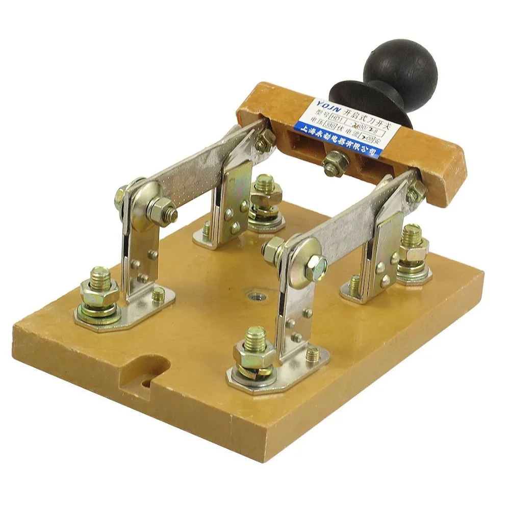 

HD11-400/28 380V 400A Double Pole Electric Brake Safety Knife Switch DPST