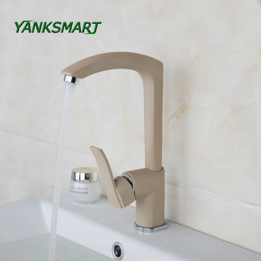 YANKSMART Spray Deck Mounted Single Lever Wash Basin Sink Vessel Kitchen Faucet Bathroom Tap Hot And Cold Mixer | Обустройство дома