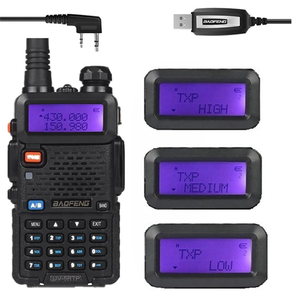 Baofeng UV 5R TP 136 174/400 520 МГц двухдиапазонный 2 м/70 см FM высокомощный 8 Вт двухсторонний