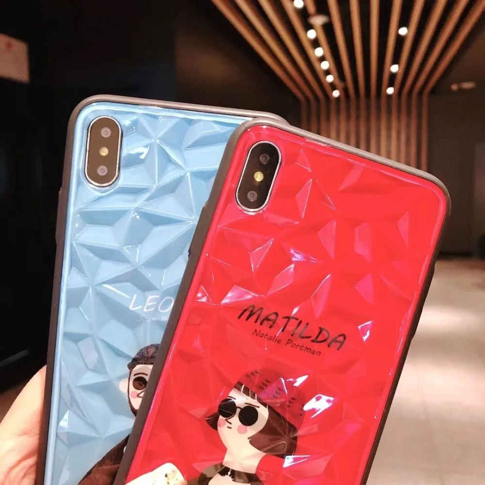 Чехол Ourpho с алмазным узором для IPhone X XR XS MAX Couple Phone iPhone 6 6s 7 8 plus|Чехлы-накладки| |