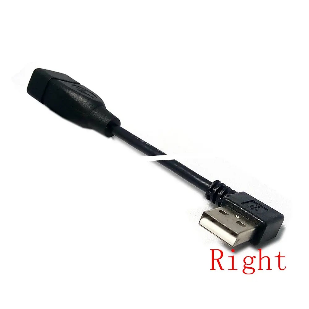 USB 2,0 папа-мама удлинитель 100 см двусторонний дизайн левый и правый угловой 90 градусов