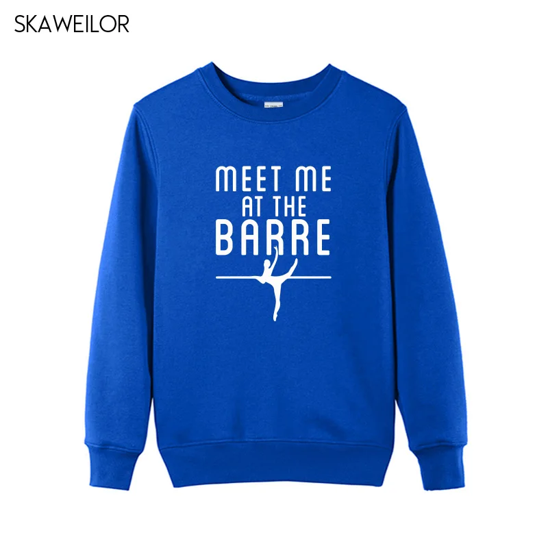 Балетки Meet Me At The Barre женские толстовки с забавным принтом топы длинными рукавами