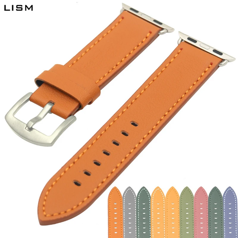 Лидер продаж apple watch группа leather fashion ремешок 38 мм 42 Спортивные Повседневные