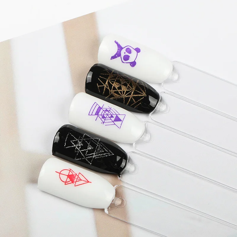 Гель лак ROSALIND для стемпинга гибридный полуперманентный УФ ногтей пластина