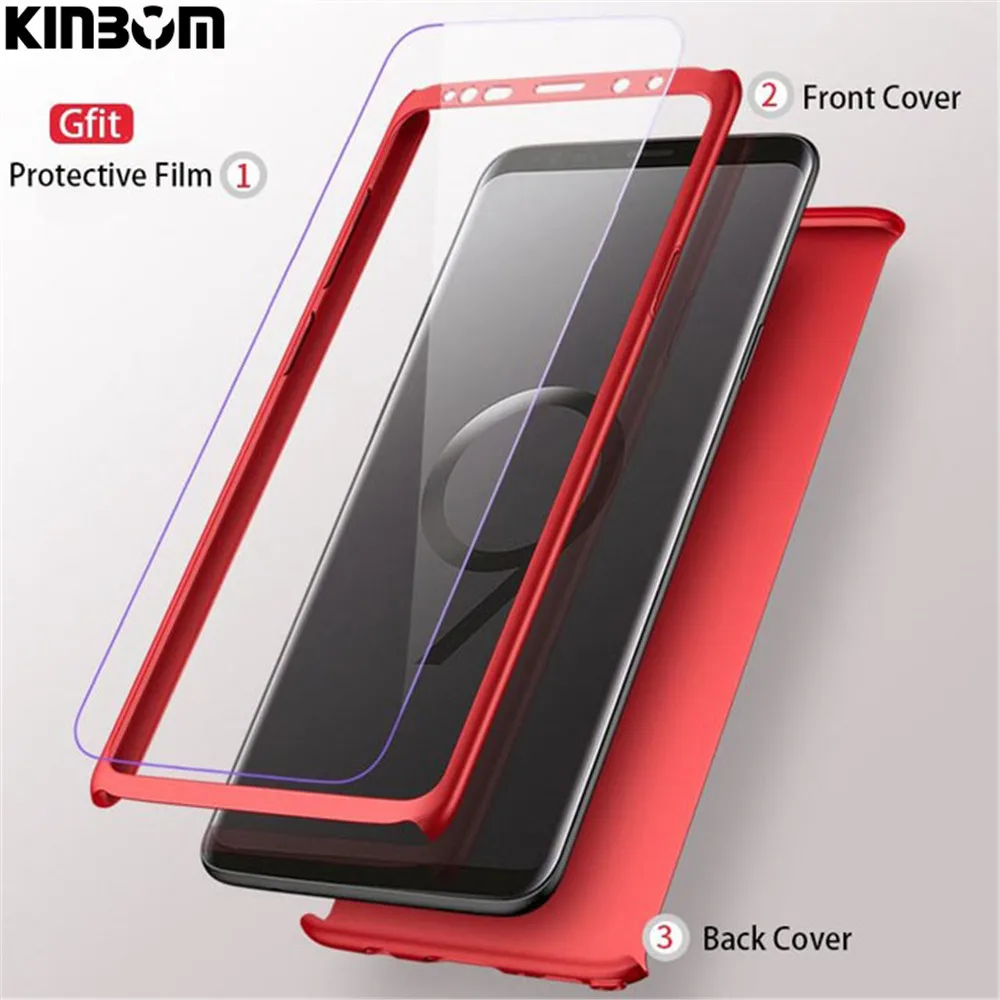 KINBOM для Xiaomi 8 SE 6 6X360 Полный чехол телефона ультра тонкий защитный 5 5X 5Splus Max Mix 2 со