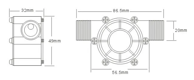 10W 12 W/80 V DC ГЭС Мощность микро-гидро генератор Портативный воды Зарядное устройство