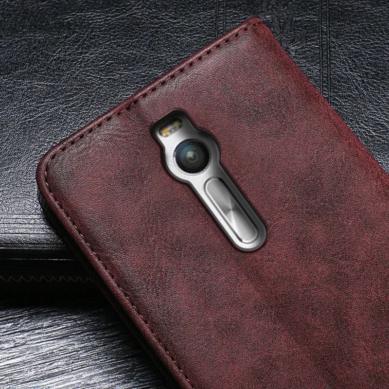 Для Asus Zenfone 2 ZE550ML чехол Роскошный кожаный флип для ASUS ZE551ML защитный телефона Ретро