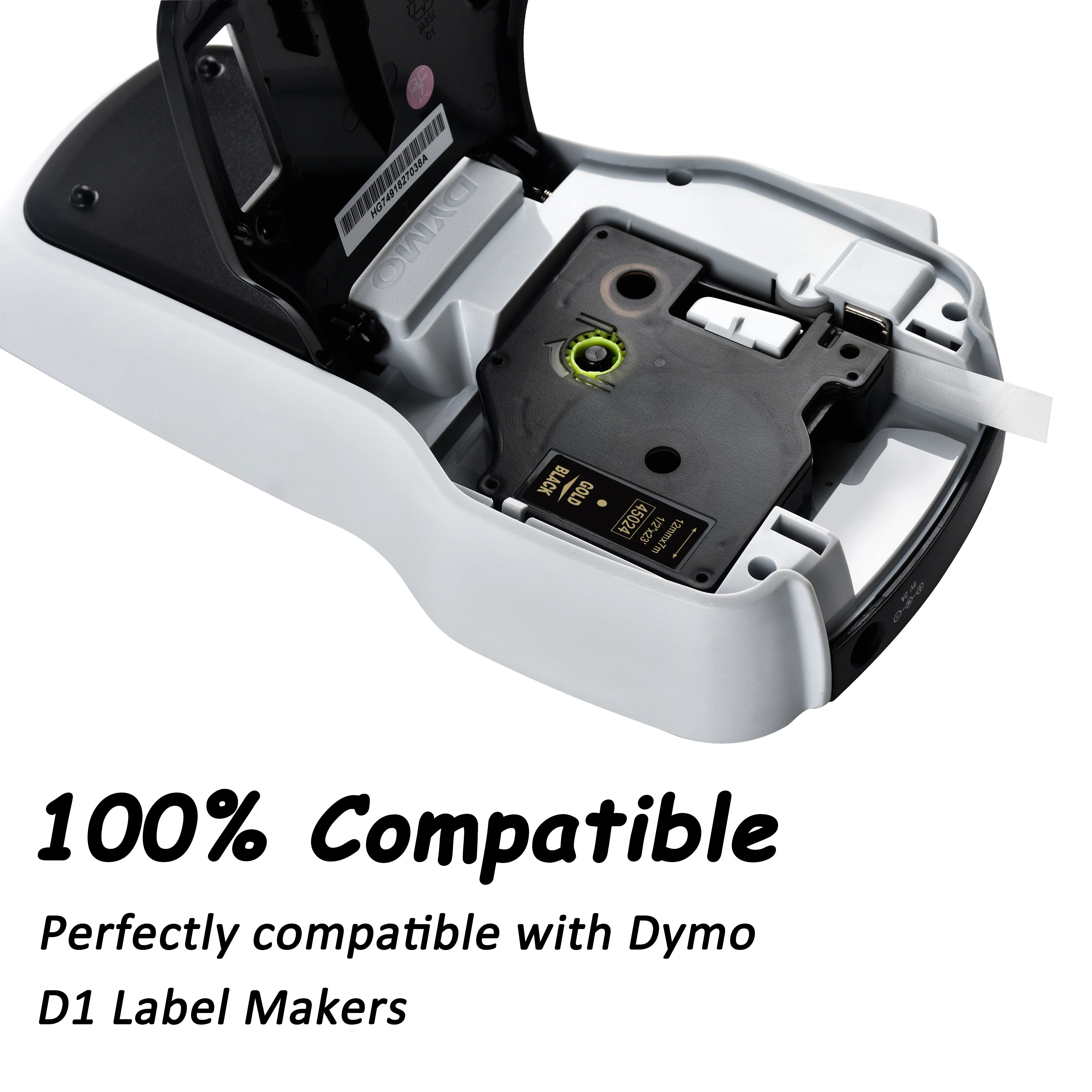 Cidy совместимый с DYMO D1 45024 лента для этикеток золото на черном принтере кассета dymo