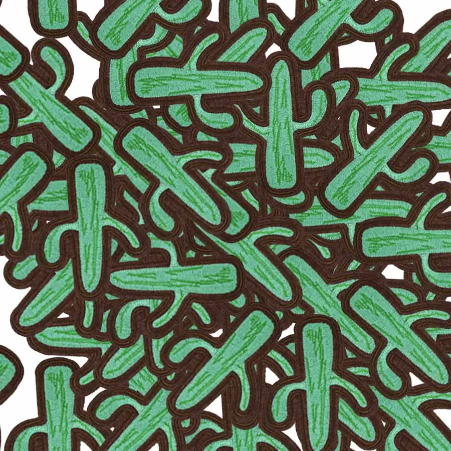 10 шт. нашивки кактуса для одежды железная вышитая аппликация железные Швейные