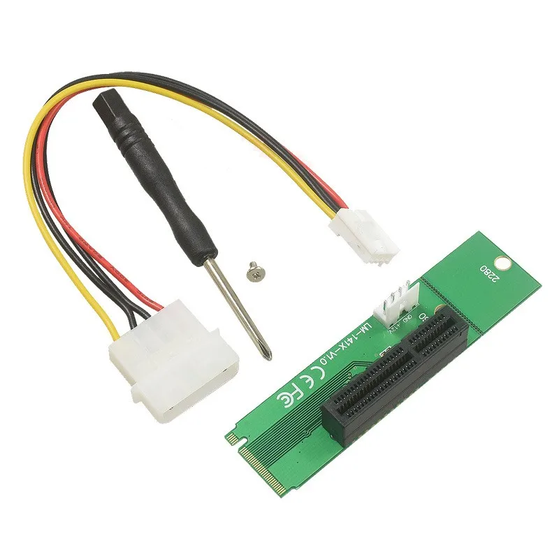 Новый NGFF M2 M.2 к PCI-E 4x 1x слот переходника карты адаптер папа женскому PCIE