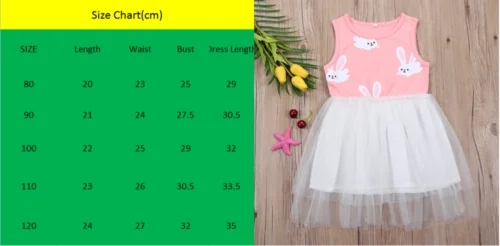 Sleeveless Tulles Dress Summer Kids Baby Girls Rabbit Lace Party Toddler Children Fashion Clothes | Детская одежда и обувь
