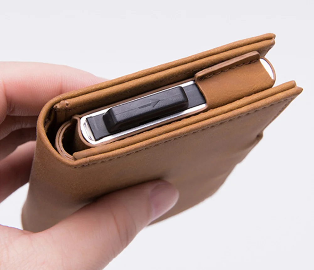 Стиль RFID держатель для карт минималистичный мужской кошелек металлический держатель для карт id алюминиевый блокирующий держатель для карт