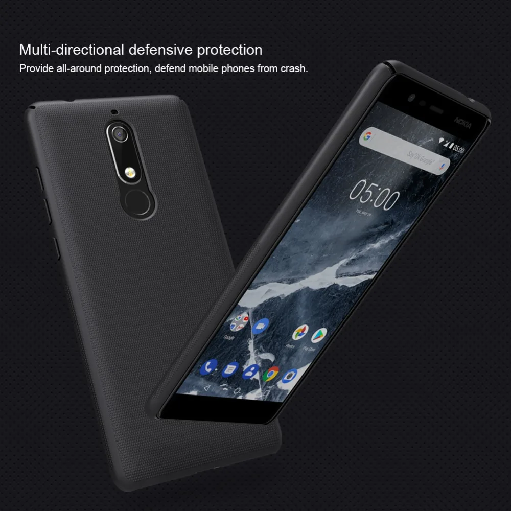 Матовый чехол NILLKIN для Nokia 5,1 из жесткого поликарбоната, пластиковый матовый чехол на заднюю панель, чехол для телефона s для Nokia 5,1 в подарок