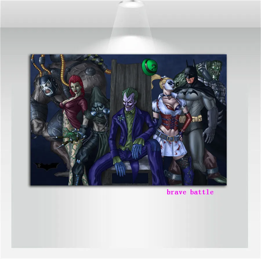 Бэтмен Аркхэм проситель холст картина печать гостиная домашний декор