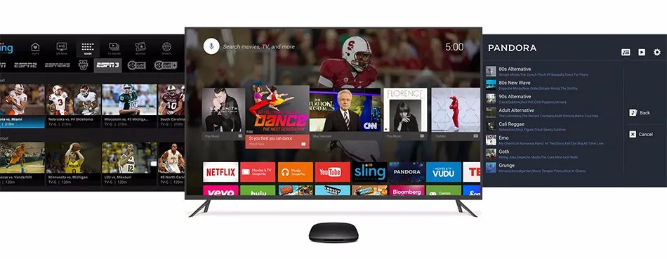 Xiaomi Mi ТВ приставка 3 Smart 4K Ultra HD 2G 8G Android 8,0 фильм wifi Google Cast Netflix Red Bull медиаплеер телеприставка