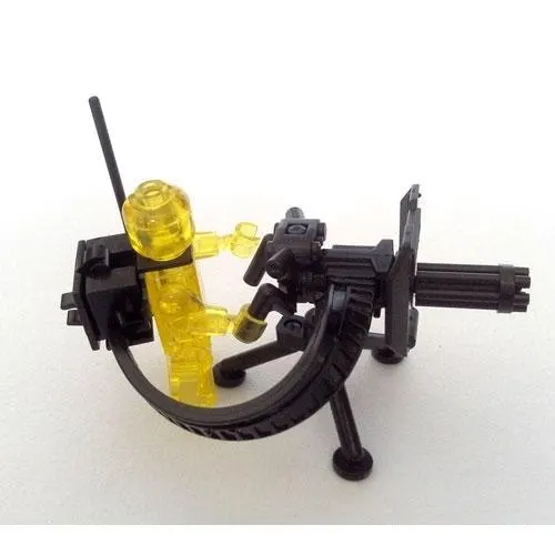 Gatlin Тяжелая машина DIY пистолет военное оружие Swat город кирпичи строительный блок оригинальная игрушка для детей мини фигурки