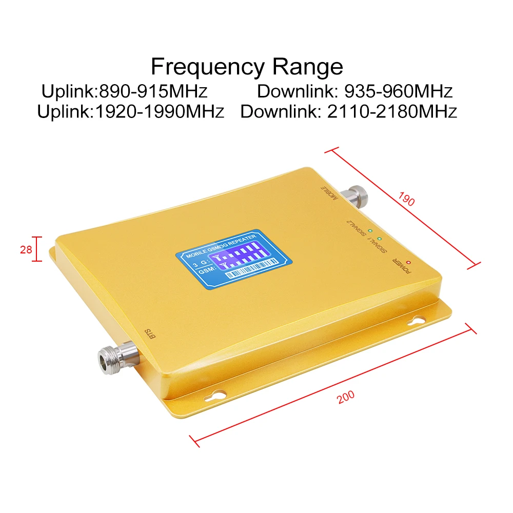 Ретранслятор GSM 900 2100 двухдиапазонный ретранслятор 2g 3g усилитель WCDMA МГц