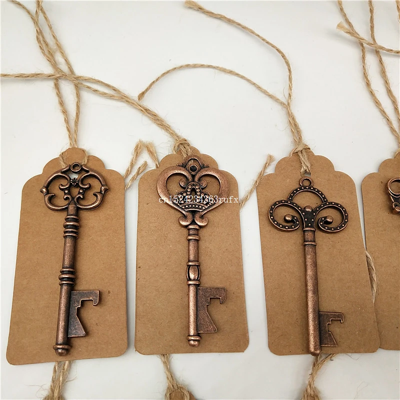 50 шт. открывалка для пивных бутылок пива с бирками кольцо ключей винтажный скелет