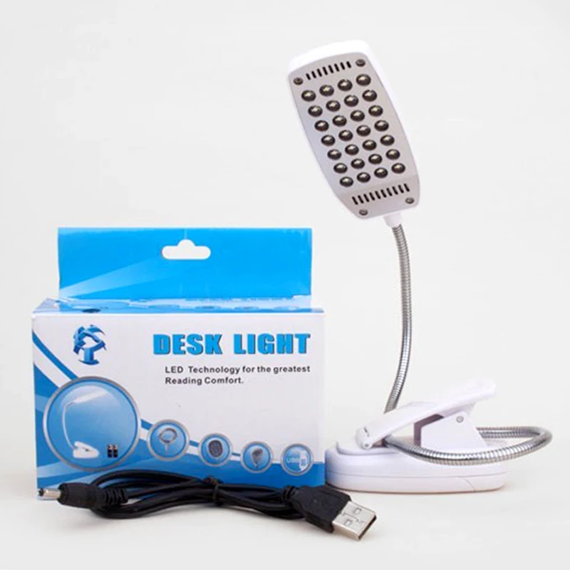 Светодиодная лампа с зажимом мини прикроватная простая aaa * 3 шт. батарейный зажим