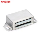 Магнитный дверной ограничитель NAIERDI Буфер Заслонки для шкафа, шкафа, мебельной фурнитуры, из нержавеющей стали