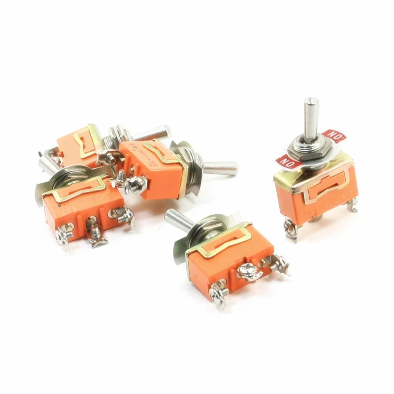15A AC 250V ON/ON DPDT 2-Position 3-Terminals Toggle Switch 5Pcs | Обустройство дома