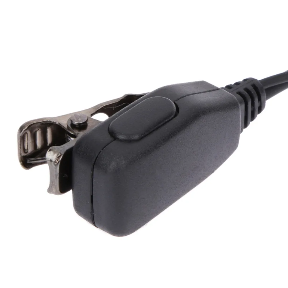

2 Pin Earpiece Covert Acoustic Tube Ear Hook Headset with PTT MIC Walkie Talkie Microphone Earphone for BAOFENG UV5R KENWOOD
