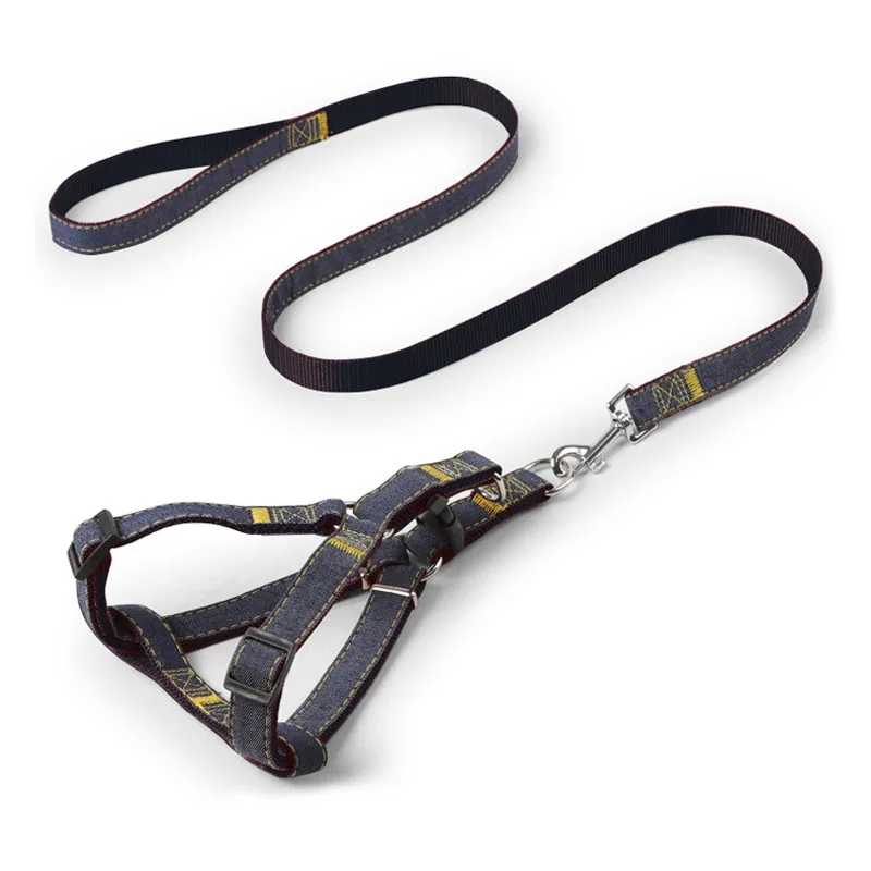 Джинсовый поводок для собак комплект регулируемые джинсы Тяговая веревка