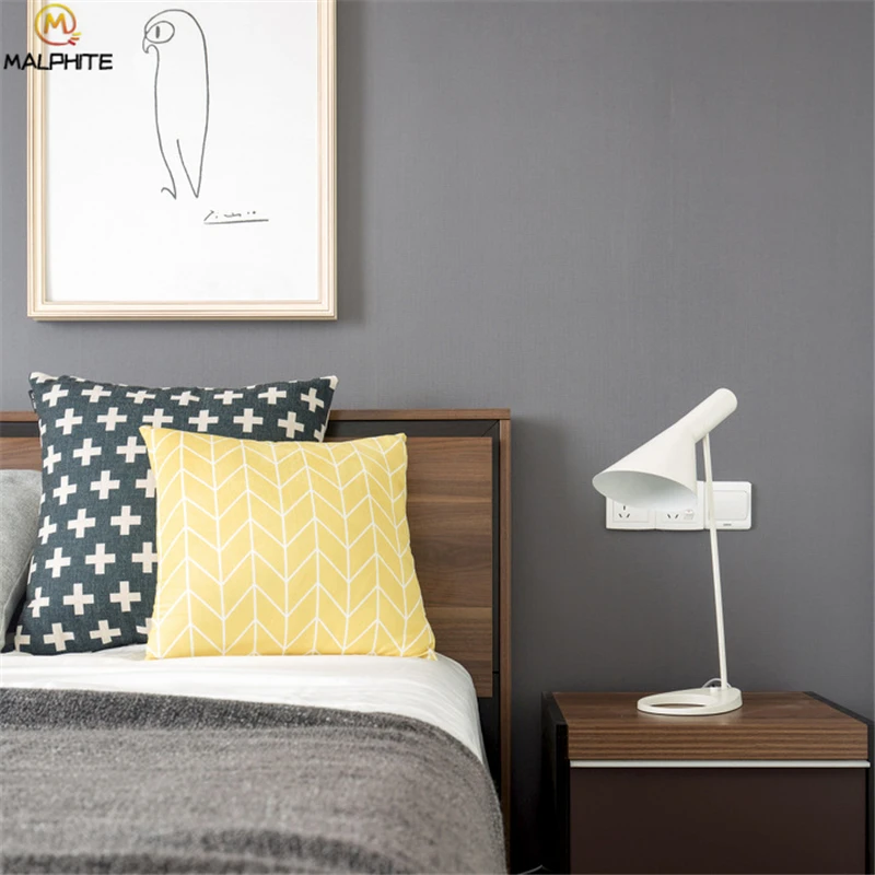 Современный черный Vallkin/настольная лампа Abajurs Гостиная Home Decor лампы настольные Спальня тумбочке лампы приспособление Светильник Настольный свет