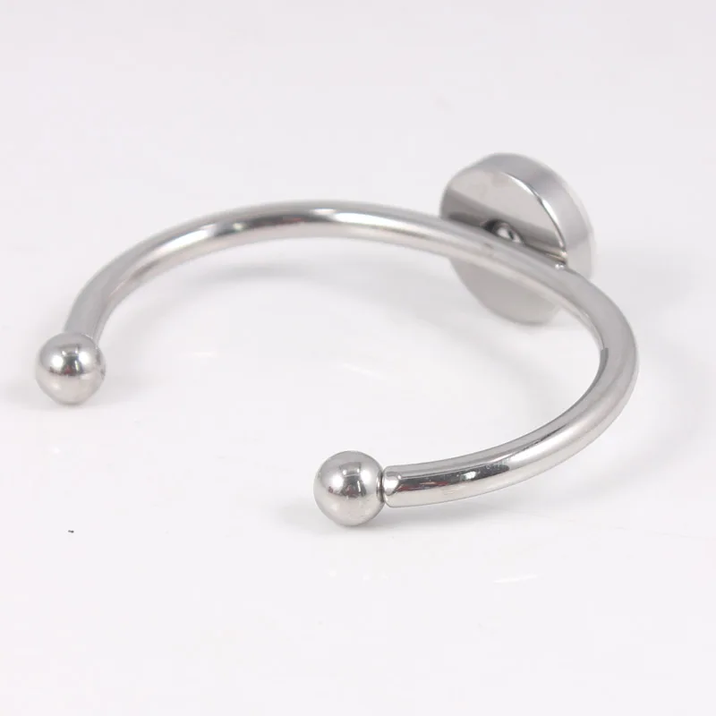 

18mm Stainless Steel Snap Button Bangle 20mm Baseball Perfume Locket Bangle Screw Aroma Essential Oil Diffuser Bracelet