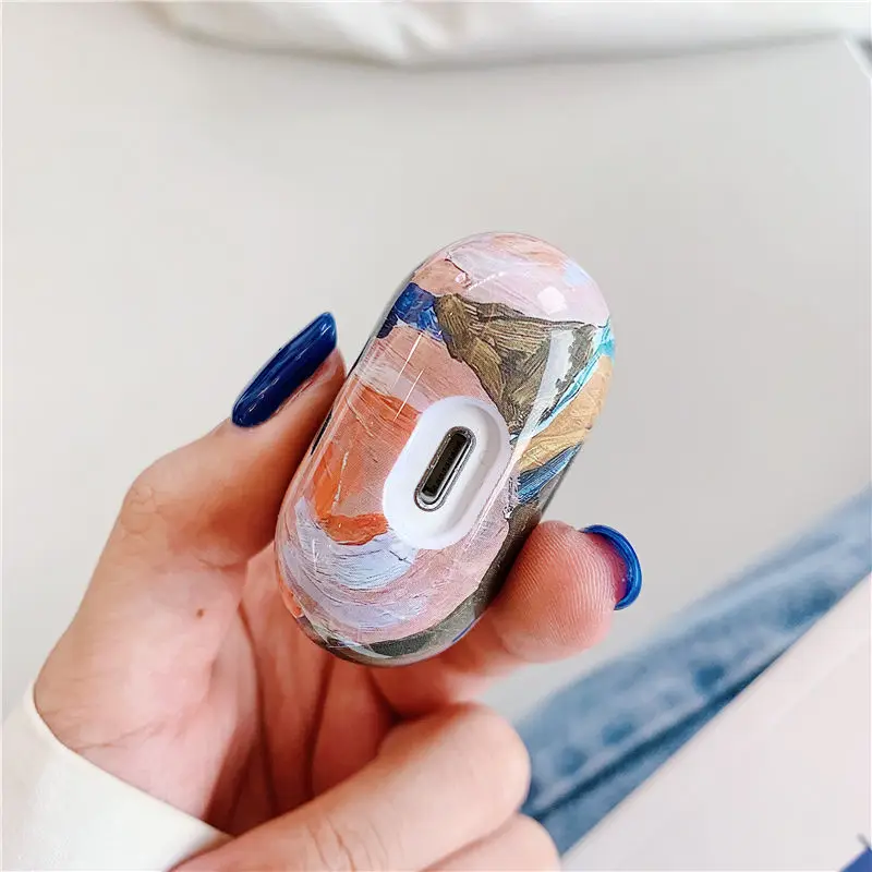 Дейзи узор Lnk живопись для гарнитура для airpods чехол для Airpod аксессуары Bluetooth кожухи головных телефонов Капа Fundas